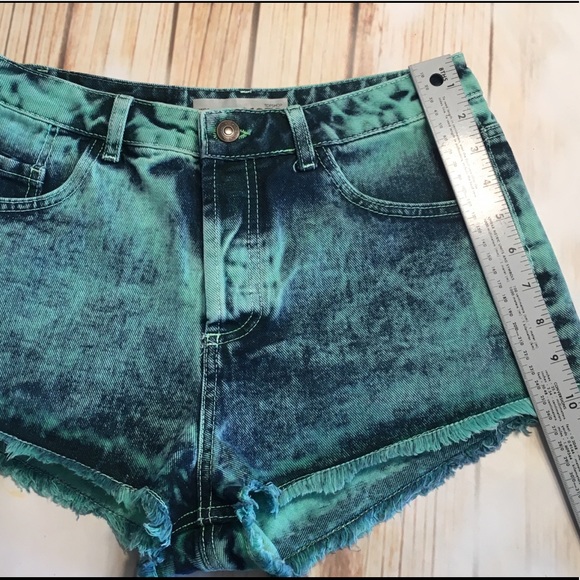 Topshop Moto Acid Washed Denim Frayed Edge Size 27 - Picture 5 of 8